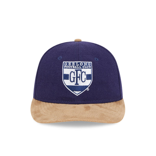 Geelong Cats AFL Supporter Contrast Suede 9FIFTY Retro Crown