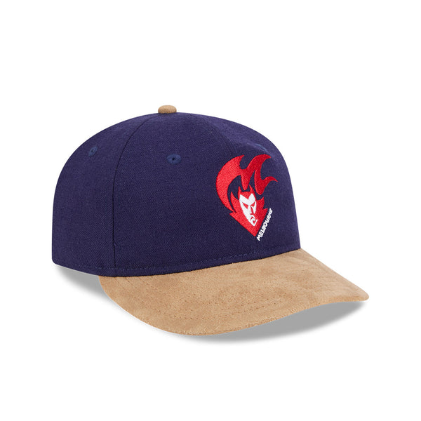 Melbourne Demons AFL Supporter Contrast Suede 9FIFTY Retro Crown
