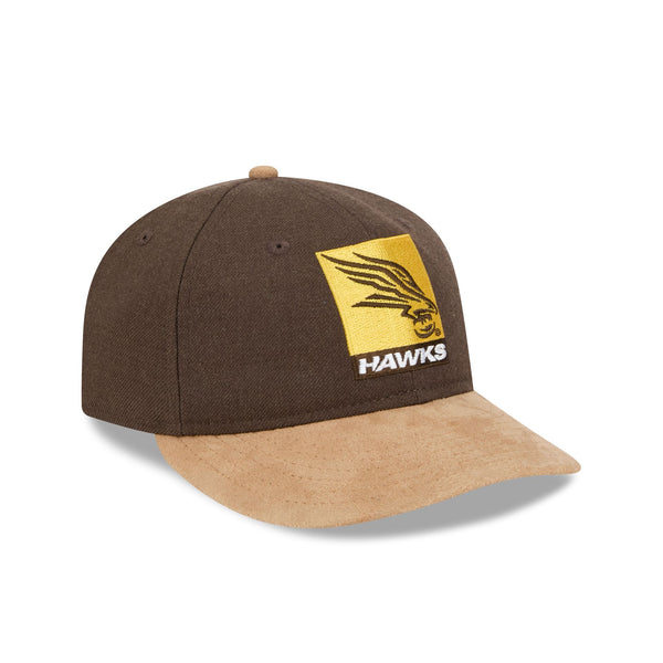 Hawthorn Hawks AFL Supporter Contrast Suede 9FIFTY Retro Crown