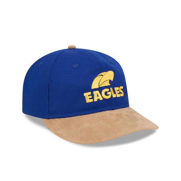 West Coast Eagles AFL Supporter Contrast Suede 9FIFTY Retro Crown