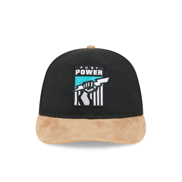 Port Adelaide Power AFL Supporter Contrast Suede 9FIFTY Retro Crown