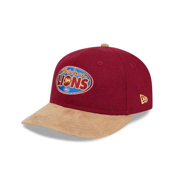 Brisbane Lions AFL Supporter Contrast Suede 9FIFTY Retro Crown