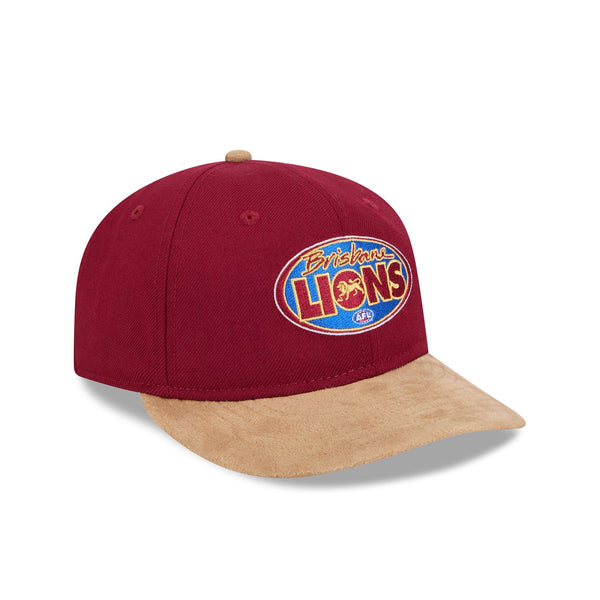 Brisbane Lions AFL Supporter Contrast Suede 9FIFTY Retro Crown