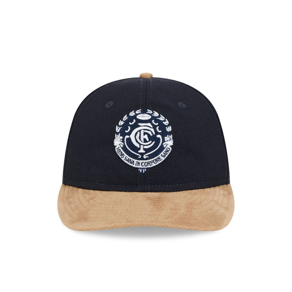 Carlton Blues AFL Supporter Contrast Suede 9FIFTY Retro Crown