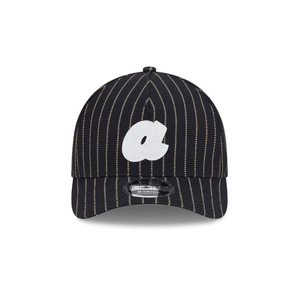 Atlanta Braves Three Looms Pinstripe 9FORTY A-Frame M-Crown Adjustable