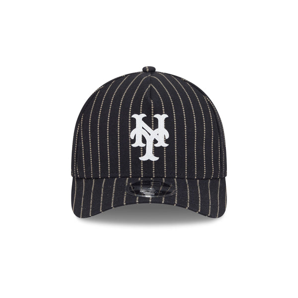 New York Mets Three Looms Pinstripe 9FORTY A-Frame M-Crown Adjustable