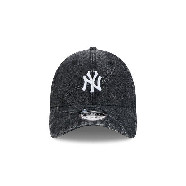 New York Yankees Denim Curve Black 9TWENTY Cloth Strap