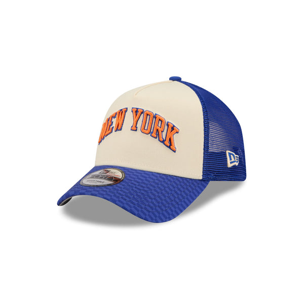 New York Knicks NBA City Edition '25 9FORTY A-Frame Trucker