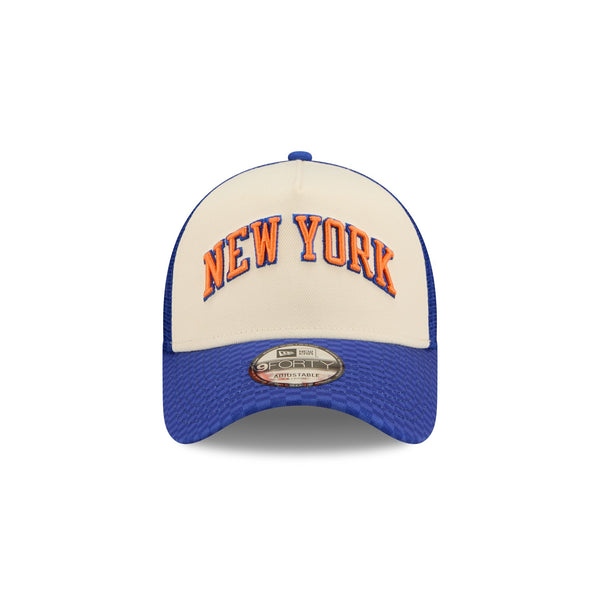 New York Knicks NBA City Edition '25 9FORTY A-Frame Trucker