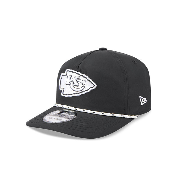 Kansas City Chiefs Black/White Rope 19TWENTY Snapback