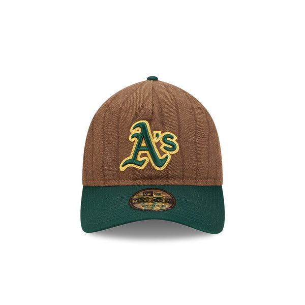 Oakland Athletics Three Looms Wool Pinstripe 9TWENTY A-Frame™ Adjustable