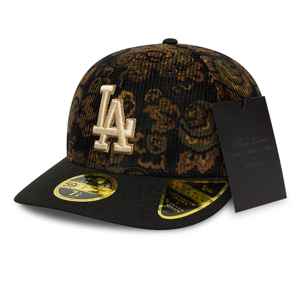 Los Angeles Dodgers Three Looms Floral Cord Low Profile 59FIFTY