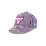 Chicago Bulls Pink Acid Denim 9FORTY A-Frame® Snapback