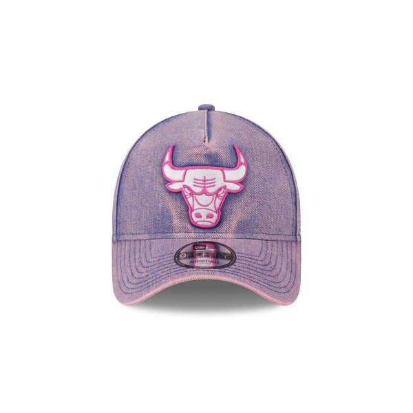 Chicago Bulls Pink Acid Denim 9FORTY A-Frame® Snapback