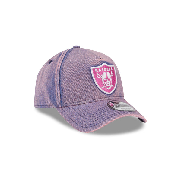 Las Vegas Raiders Pink Acid Denim 9FORTY A-Frame® Snapback