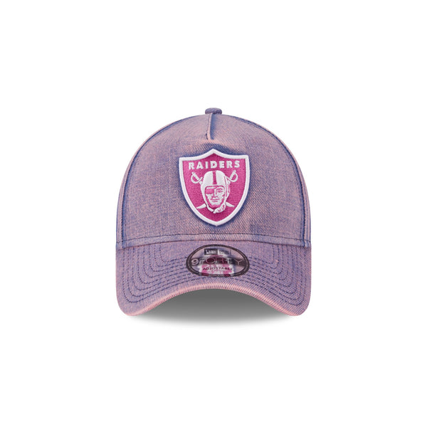 Las Vegas Raiders Pink Acid Denim 9FORTY A-Frame® Snapback