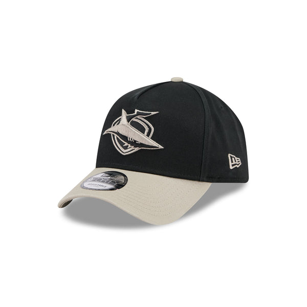 Cronulla-Sutherland Sharks NRL Supporter Two-Tone Pebble 9FORTY A-Frame® Snapback