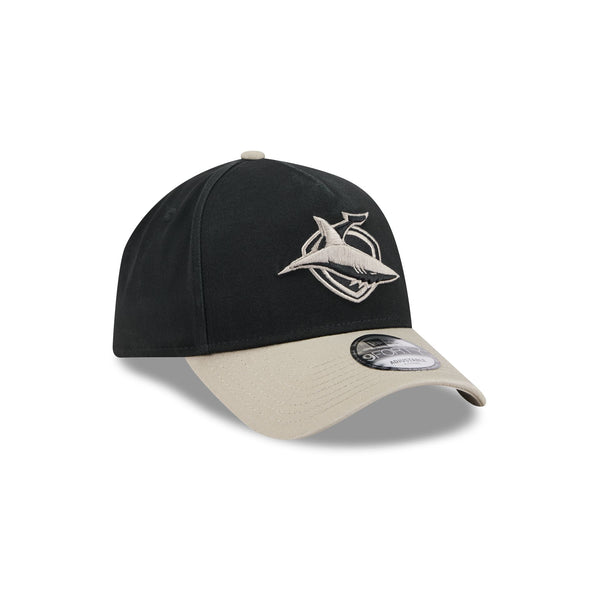 Cronulla-Sutherland Sharks NRL Supporter Two-Tone Pebble 9FORTY A-Frame® Snapback
