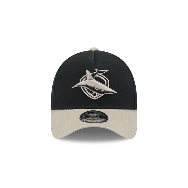 Cronulla-Sutherland Sharks NRL Supporter Two-Tone Pebble 9FORTY A-Frame® Snapback