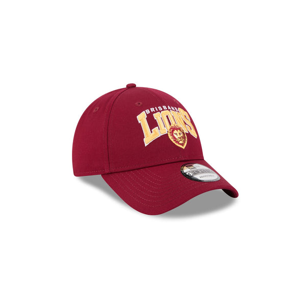 Brisbane Lions AFL Supporter Arch Logo Kids 9FORTY Cloth Strap