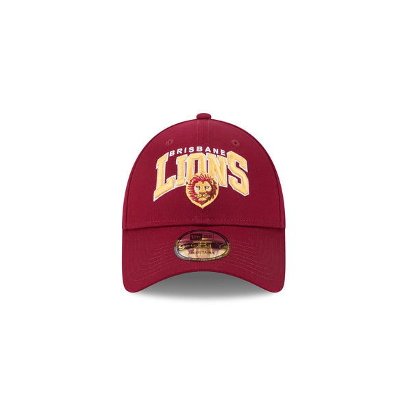 Brisbane Lions AFL Supporter Arch Logo Kids 9FORTY Cloth Strap