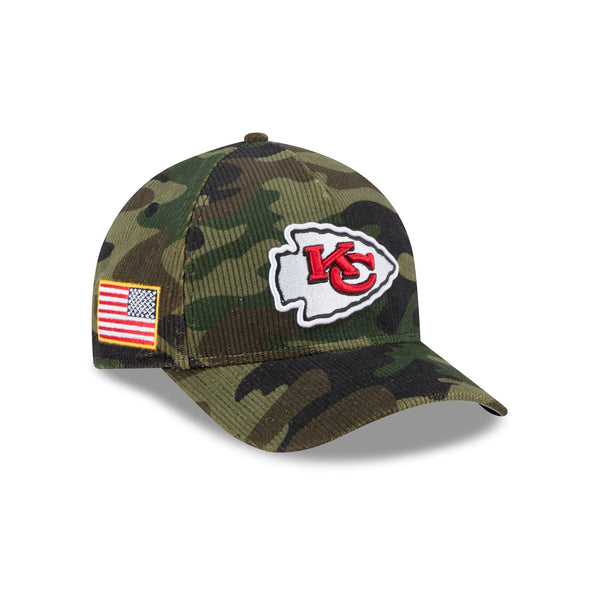 Kansas City Chiefs Salute to Service '25 9FORTY A-Frame M-Crown Snapback