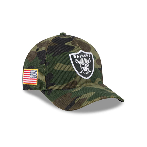 Las Vegas Raiders Salute to Service '25 9FORTY A-Frame M-Crown Snapback