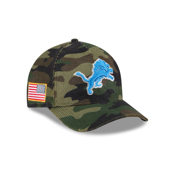 Detroit Lions Salute to Service '25 9FORTY A-Frame M-Crown Snapback