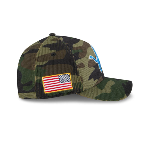 Detroit Lions Salute to Service '25 9FORTY A-Frame M-Crown Snapback