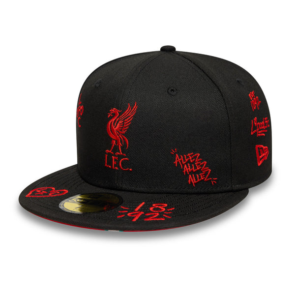 NEWERA × リヴァプールFC / コラボキャップ「Scribble」モデル Liverpool FC Scribble 59FIFTY Fitted – New Era Cap Australia