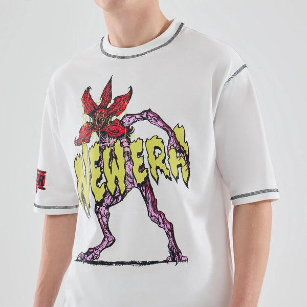 Stranger Things Demogorgon White T-Shirt