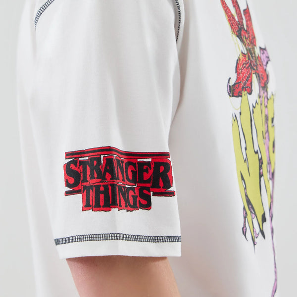 Stranger Things Demogorgon White T-Shirt