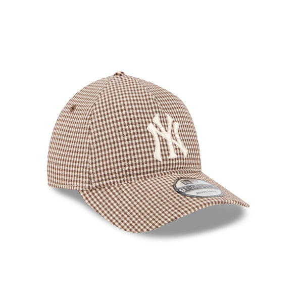 New York Yankees Reserve Brown Check 9TWENTY A-Frame Cloth Strap