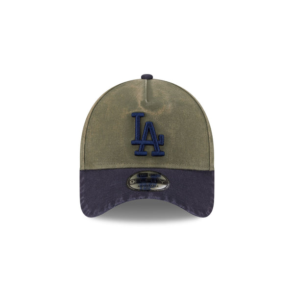 Los Angeles Dodgers Washed Olive Navy 9FORTY A-Frame Snapback