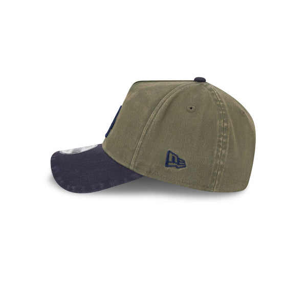 Los Angeles Dodgers Washed Olive Navy 9FORTY A-Frame Snapback