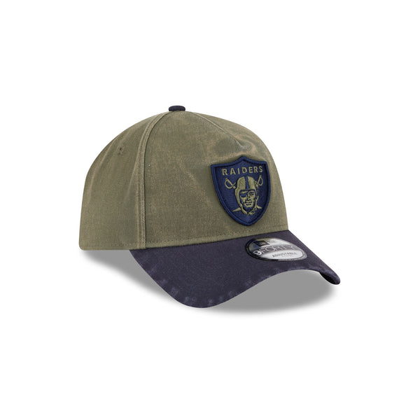 Las Vegas Raiders Washed Olive Navy 9FORTY A-Frame Snapback