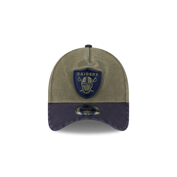 Las Vegas Raiders Washed Olive Navy 9FORTY A-Frame Snapback