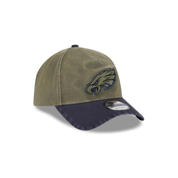 Philadelphia Eagles Washed Olive Navy 9FORTY A-Frame Snapback