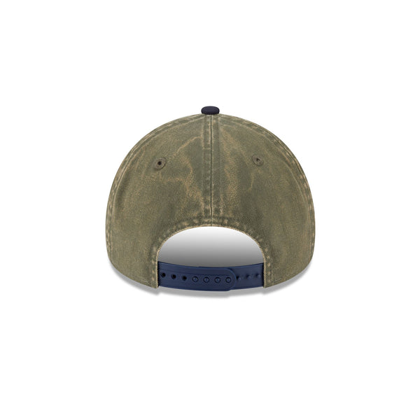 Toronto Maple Leafs Washed Olive Navy 9FORTY A-Frame Snapback