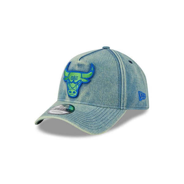 Chicago Bulls Green Acid Denim 9FORTY A-Frame® Snapback