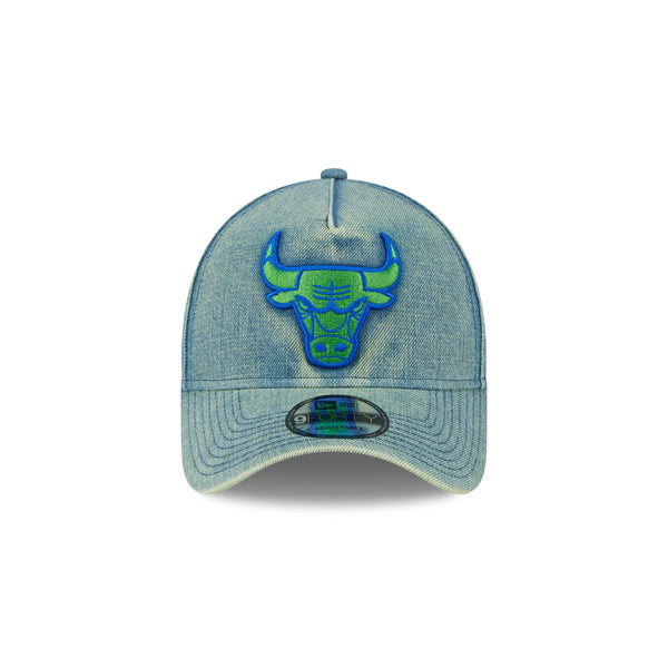Chicago Bulls Green Acid Denim 9FORTY A-Frame® Snapback