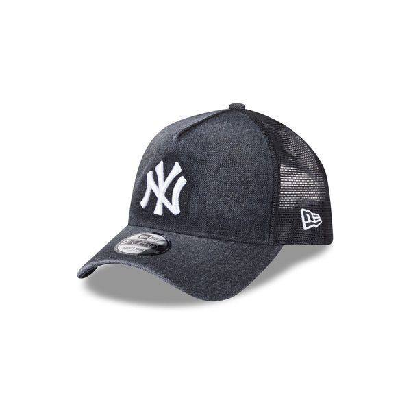 New York Yankees Washed Denim 9FORTY A-Frame Trucker