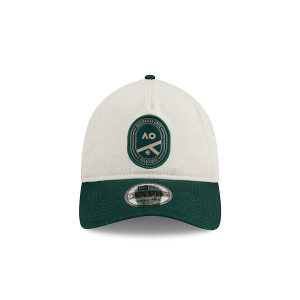 Australian Open '26 Heritage Patch Dark Green 9TWENTY A-Frame™ Leather Strap