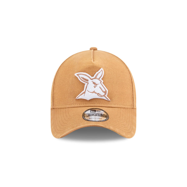 North Melbourne Kangaroos Bronze Canvas 9FORTY A-Frame Snapback