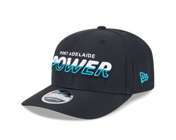 Port Adelaide Power Split Script 9SEVENTY Stretch Snap
