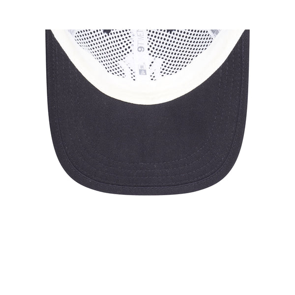 New York Yankees Reserve Herringbone Long Visor Navy 9TWENTY Cloth Strap