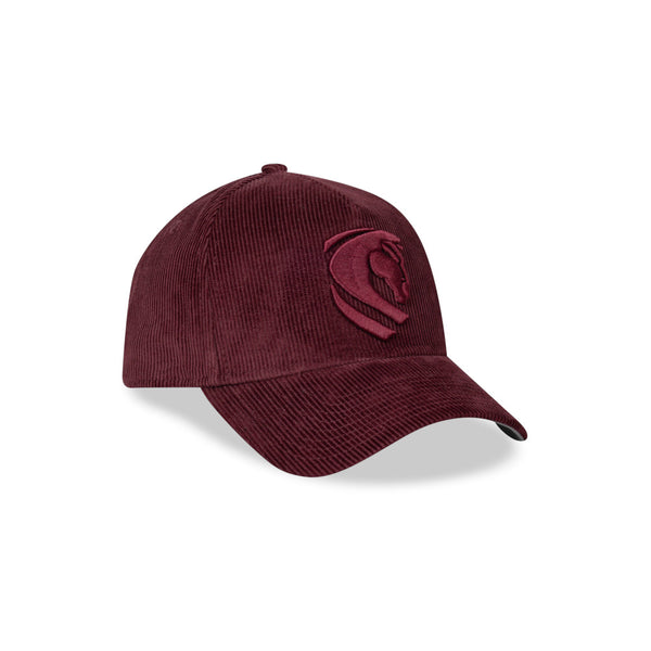 Brisbane Broncos NRL Winter Collection '26 Tonal Cord 9FORTY A-Frame Snapback