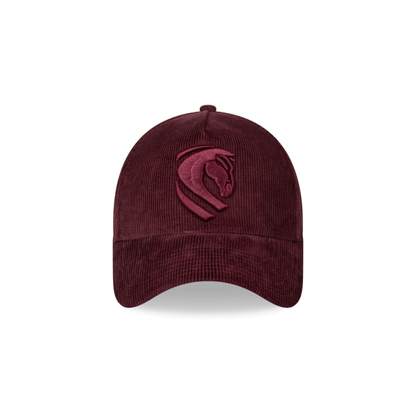 Brisbane Broncos NRL Winter Collection '26 Tonal Cord 9FORTY A-Frame Snapback