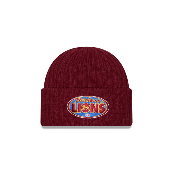 Brisbane Lions AFL Winter Collection '26 Retro Beanie