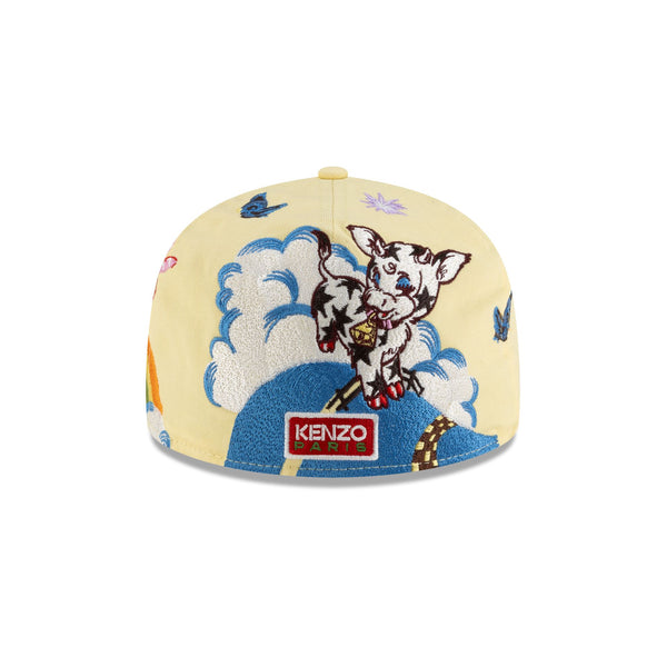 Kenzo Embroidered Characters Yellow 59FIFTY Fitted